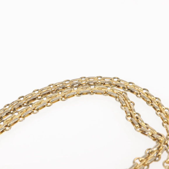 CHANEL Matelasse 25 Chain Shoulder Bag cotton Black Gold CC Auth gh984