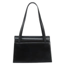 Salvatore Ferragamo Vala Shoulder Bag Leather Black Gold Auth gh986-2