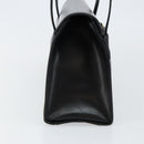 Salvatore Ferragamo Vala Shoulder Bag Leather Black Gold Auth gh986-3