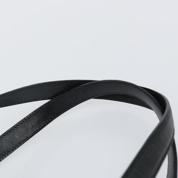 Salvatore Ferragamo Vala Shoulder Bag Leather Black Gold Auth gh986