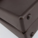 Salvatore Ferragamo Gancini Hand Bag Rubber Brown Auth gh987-11