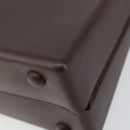 Salvatore Ferragamo Gancini Hand Bag Rubber Brown Auth gh987-12