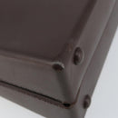 Salvatore Ferragamo Gancini Hand Bag Rubber Brown Auth gh987-13