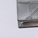 Christian Dior Chain Diorama Shoulder Bag Leather Silver Auth gh990-15
