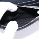 Christian Dior Chain Diorama Shoulder Bag Leather Silver Auth gh990-20