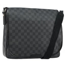 LOUIS VUITTON Damier Graphite District GM Shoulder Bag N41271 LV Auth gh993-1