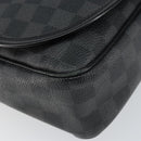 LOUIS VUITTON Damier Graphite District GM Shoulder Bag N41271 LV Auth gh993-15
