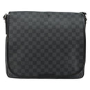 LOUIS VUITTON Damier Graphite District GM Shoulder Bag N41271 LV Auth gh993-13