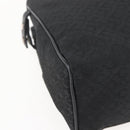 CELINE C Macadam Canvas Hand Bag Black Silver Auth gh998-11