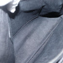 CELINE C Macadam Canvas Hand Bag Black Silver Auth gh998-16