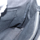 CELINE C Macadam Canvas Hand Bag Black Silver Auth gh998-17