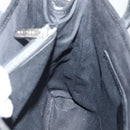 CELINE C Macadam Canvas Hand Bag Black Silver Auth gh998-18