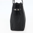 CELINE C Macadam Canvas Hand Bag Black Silver Auth gh998-5