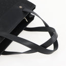 CELINE C Macadam Canvas Hand Bag Black Silver Auth gh998-7