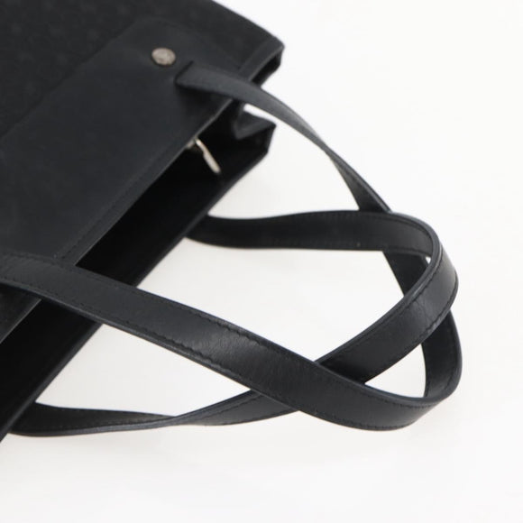 CELINE C Macadam Canvas Hand Bag Black Silver Auth gh998