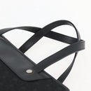 CELINE C Macadam Canvas Hand Bag Black Silver Auth gh998-8
