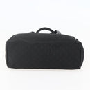 CELINE C Macadam Canvas Hand Bag Black Silver Auth gh998-9