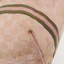 GUCCI GG Canvas Sherry Line Tote Bag Pink Gold khaki 137396 Auth gh999-14