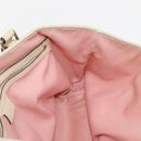 GUCCI GG Canvas Sherry Line Tote Bag Pink Gold khaki 137396 Auth gh999-18