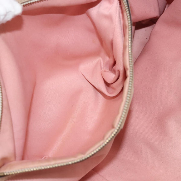 GUCCI GG Canvas Sherry Line Tote Bag Pink Gold khaki 137396 Auth gh999