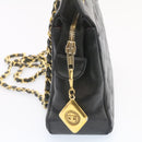 CHANEL Lamb Skin Matelasse Chain Shoulder Bag Black CC Auth am1201gV-4