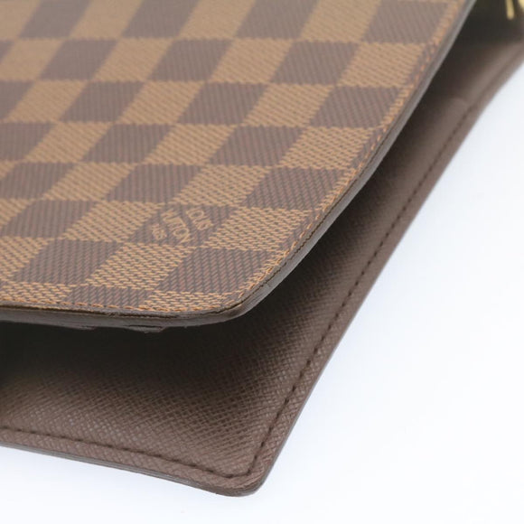 LOUIS VUITTON Damier Ebene Agenda GM Day Planner Cover R20009 LV Auth am1268gV