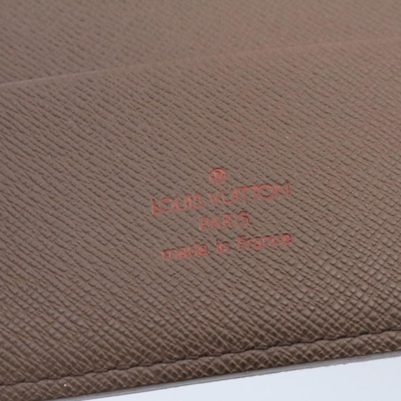 LOUIS VUITTON Damier Ebene Agenda GM Day Planner Cover R20009 LV Auth am1268gV