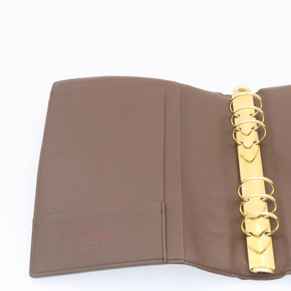 LOUIS VUITTON Damier Ebene Agenda GM Day Planner Cover R20009 LV Auth am1268gV