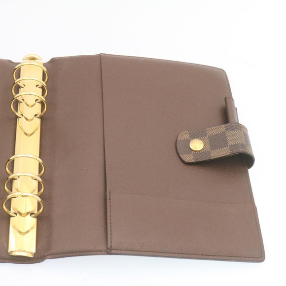 LOUIS VUITTON Damier Ebene Agenda GM Day Planner Cover R20009 LV Auth am1268gV