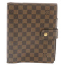 LOUIS VUITTON Damier Ebene Agenda GM Day Planner Cover R20009 LV Auth am1268gV-2