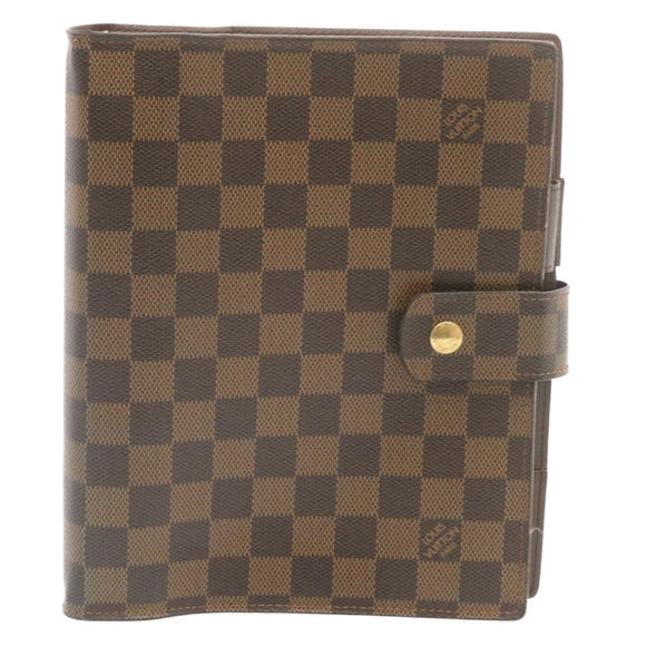 LOUIS VUITTON Damier Ebene Agenda GM Day Planner Cover R20009 LV Auth am1268gV