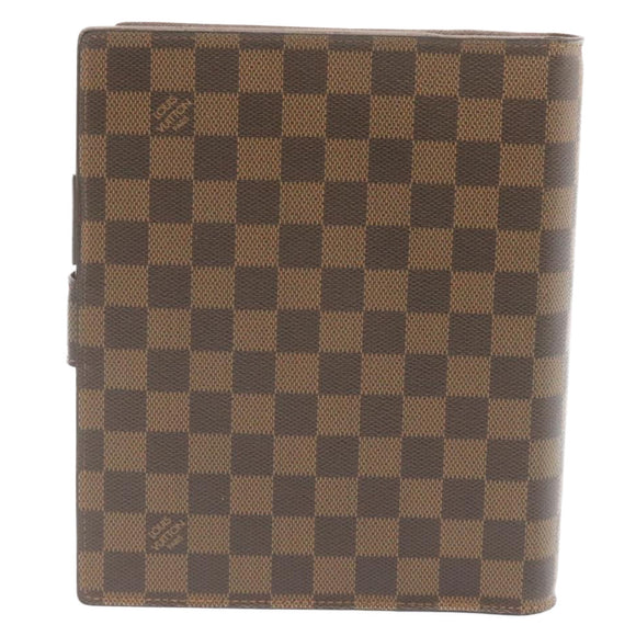 LOUIS VUITTON Damier Ebene Agenda GM Day Planner Cover R20009 LV Auth am1268gV