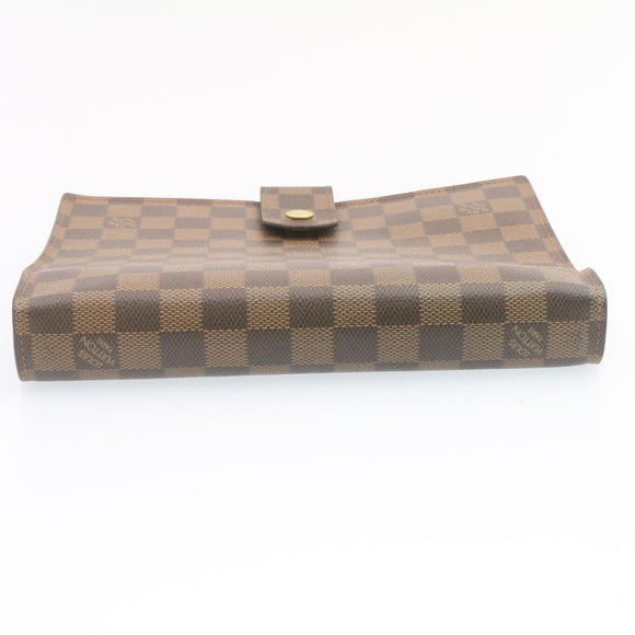 LOUIS VUITTON Damier Ebene Agenda GM Day Planner Cover R20009 LV Auth am1268gV