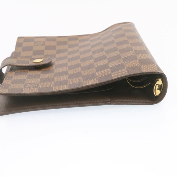 LOUIS VUITTON Damier Ebene Agenda GM Day Planner Cover R20009 LV Auth am1268gV