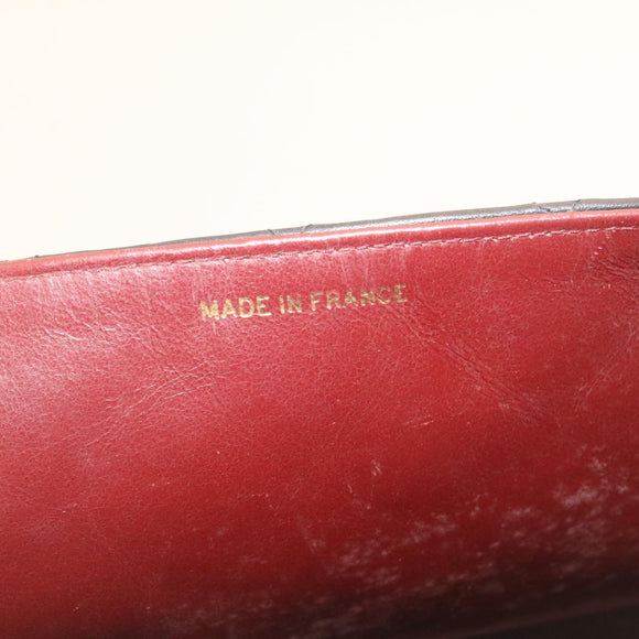 CHANEL Grote Matelasse 34 Klepkettingtas Lamsleer Zwart Goud CC Auth am1276gSAM
