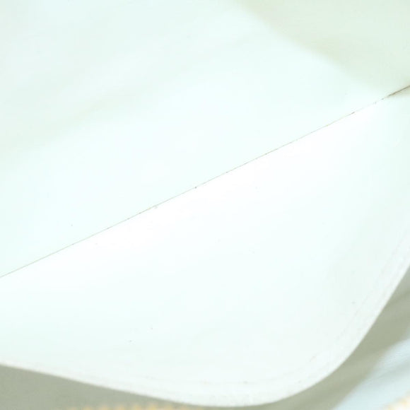 CHANEL Matelasse Chain Shoulder Bag Caviar Skin Gold White CC Auth am1370gAV