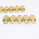 LOUIS VUITTON Padlock 10 Set Padlock Gold Tone LV Auth am1424g-5