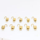LOUIS VUITTON Padlock 10 Set Padlock Gold Tone LV Auth am1424g-8
