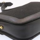 CELINE C Macadam Horse Carriage Shoulder Bag Canvas Black Gold Auth am1471g-15