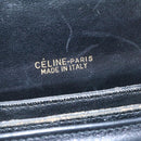CELINE C Macadam Horse Carriage Shoulder Bag Canvas Black Gold Auth am1471g-10