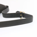 CELINE C Macadam Horse Carriage Shoulder Bag Canvas Black Gold Auth am1471g-6