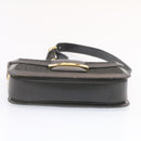 CELINE C Macadam Horse Carriage Shoulder Bag Canvas Black Gold Auth am1471g-7