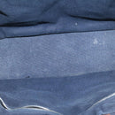 HERMES Fourre ToutPM Hand Bag Canvas Blue Navy Auth am1631g-10