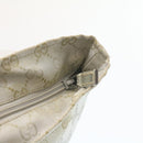 GUCCI Sherry Line GG Canvas Tote Bag Silver Blue Auth am1955g-17