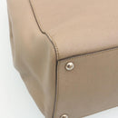 FENDI Hand Bag Leather 2way Shoulder Bag Gray Auth am2118g-15