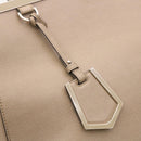 FENDI Handtasche Leder 2-Wege Umhängetasche Grau Auth am2118g-17