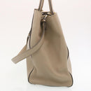FENDI Hand Bag Leather 2way Shoulder Bag Gray Auth am2118g-3