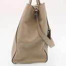FENDI Hand Bag Leather 2way Shoulder Bag Gray Auth am2118g-4