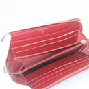 CHANEL Matelasse Wallet Lamb Skin Red CC Auth am2154gA-10