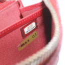 CHANEL Matelasse Wallet Lamb Skin Red CC Auth am2154gA-12
